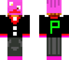 demented pig in a suit