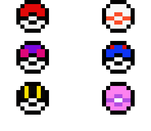pokeballs pokemon edited