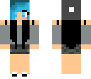 scene blue hair girl