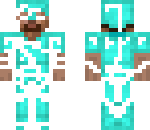 herobrine equiped with holy aurmour