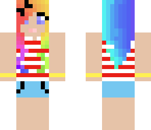 rainbow head teen