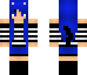 blue cat girl