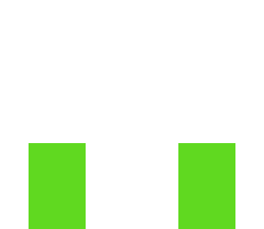 green pants with nobody inside them