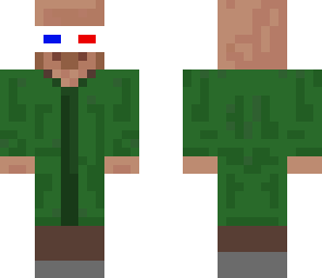 villager with 3d glasses