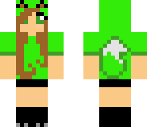 a fox girl green