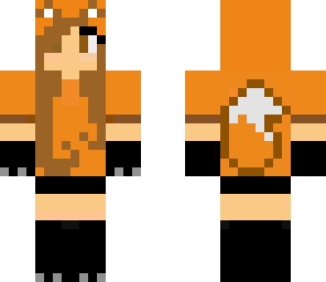 fox girl with brown eyes