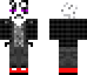 skater panda with enderman mask