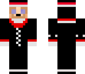 red white black
