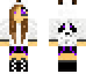 purple panda girl