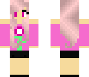 pink flower girl