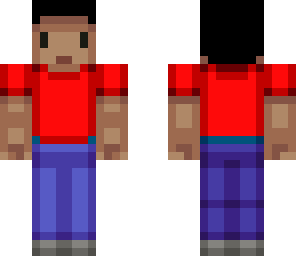 red blocky steve 2