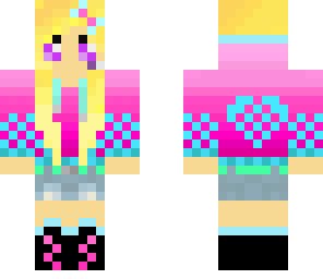 blond girl with pink hoodie