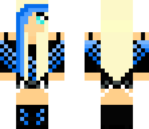 blue girl neon collection