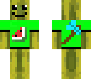 melon face with axe on back