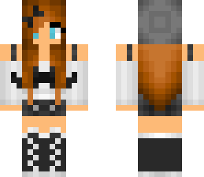 browny mustache girl