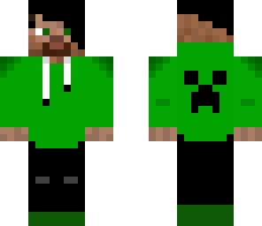 green hoodie
