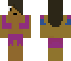tanned girl swimmer