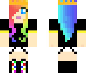 edited rainbow scene girl