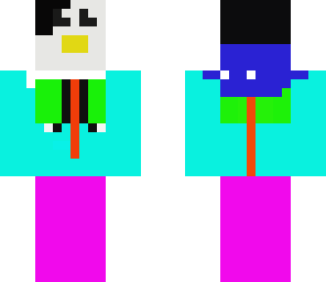 random color penguin