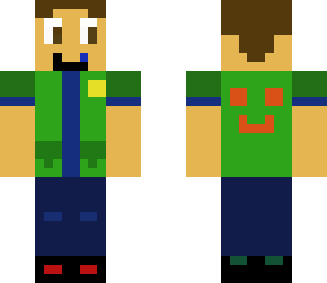 green boy with headset