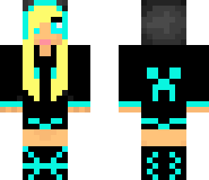 blue hooded girl