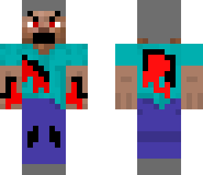 old herobrine with red eyes