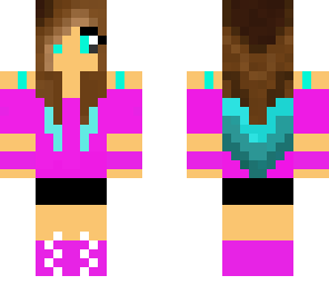 pink heart girl with straps