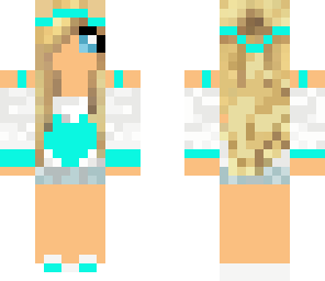 light blue cute summer girl
