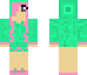 green and pink