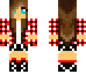red plaid girl