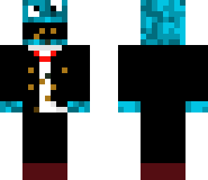 cookie monster in a suit