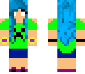 herobrine creeper girl