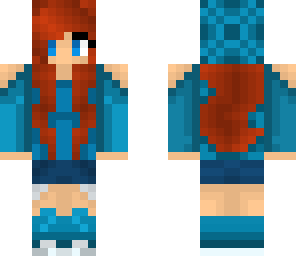 blue-eyed redhead
