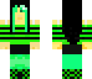 green emo girl