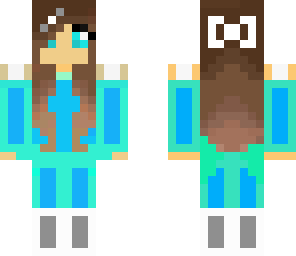 blue block suit chick