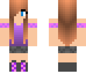 purple cute girl