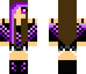 neon purple girl