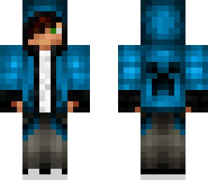 blue hoodie