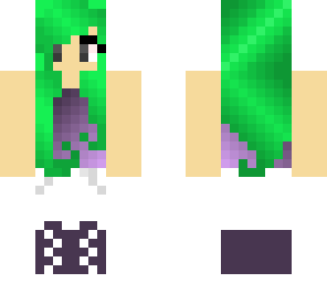 green haired girl