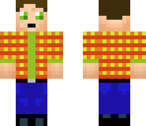 checkered boy with headphones