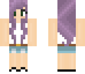 purple hair tumblr girl