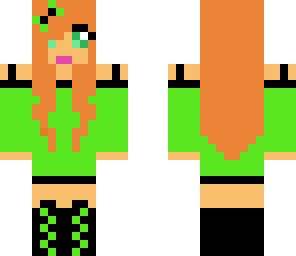 cute girl green