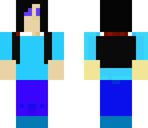 blue girl