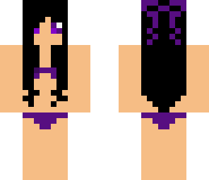 purple bikini girl