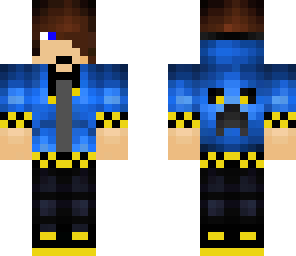 hd blue and yellow hoodie