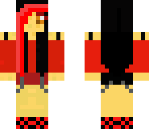 cute red goth girl