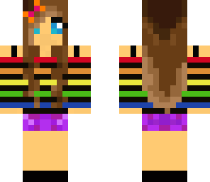 cute cool rainbow girl