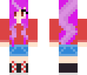 purple headed girl