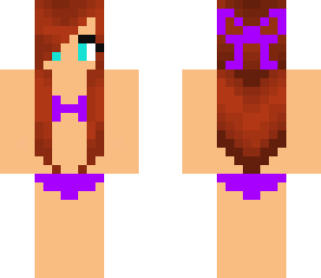 purple bikini girl