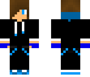 me with a blue hood